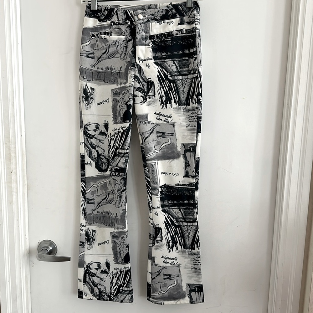 Vintage 90s Parisian graphic pants